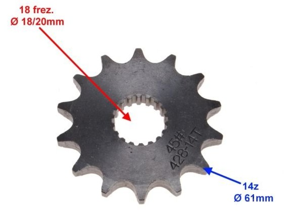 Kettenritzel T:14 Suzuki GN 125